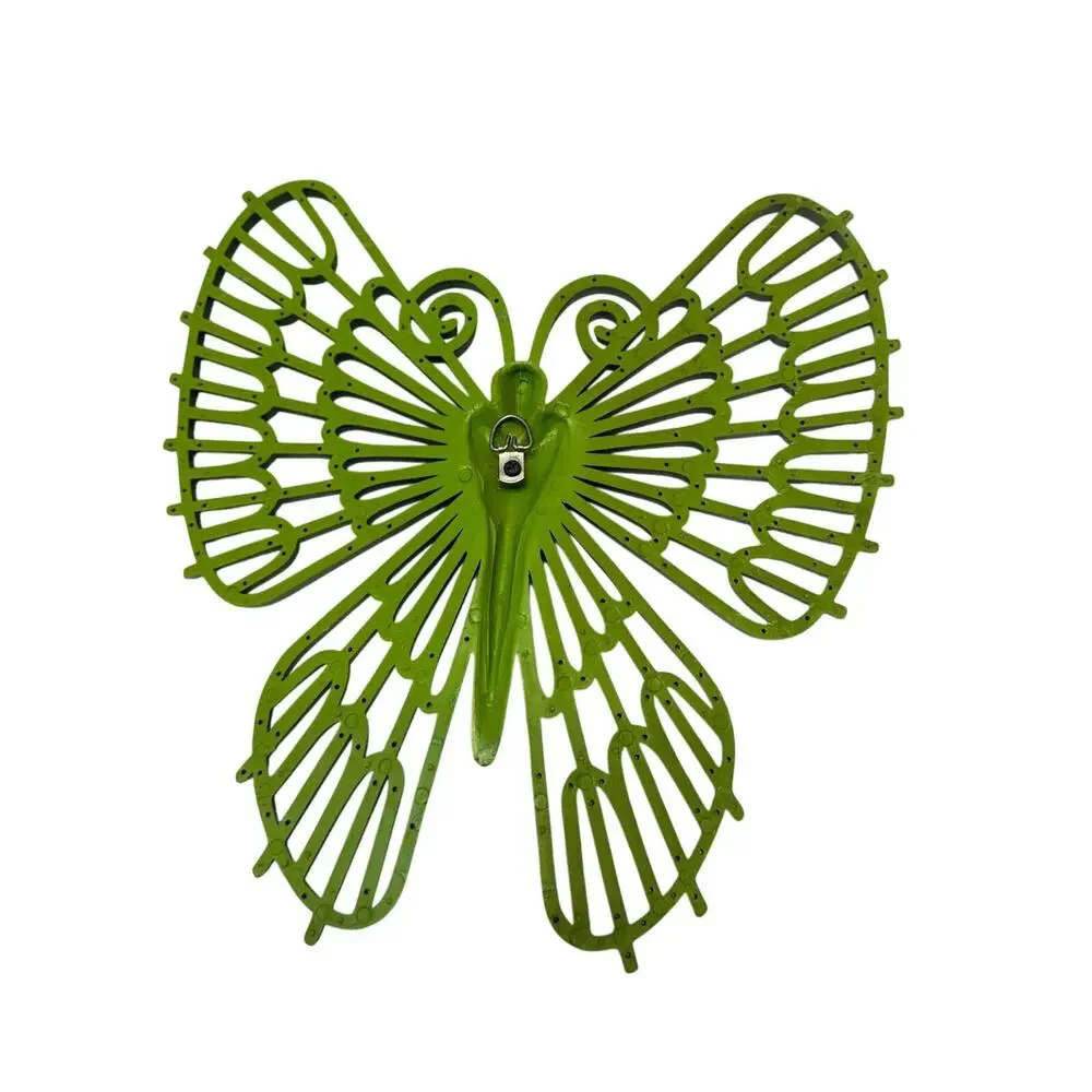 Vintage Bright Green Butterfly Wall decor boho home interior bedroom wall art